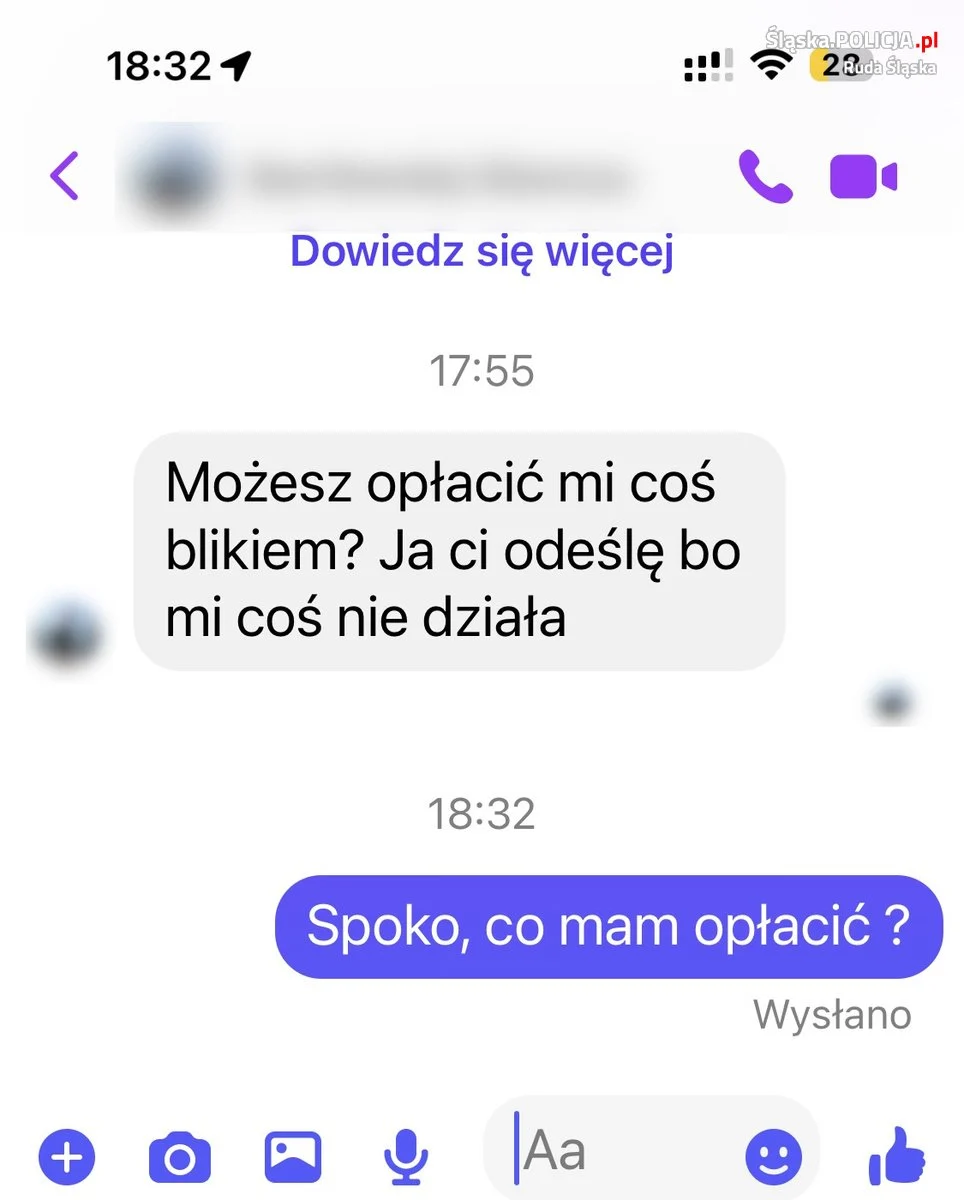 Kolejna ofiara oszustów w Rudzie Śląskiej! 45-latek stracił 10 000 złotych!