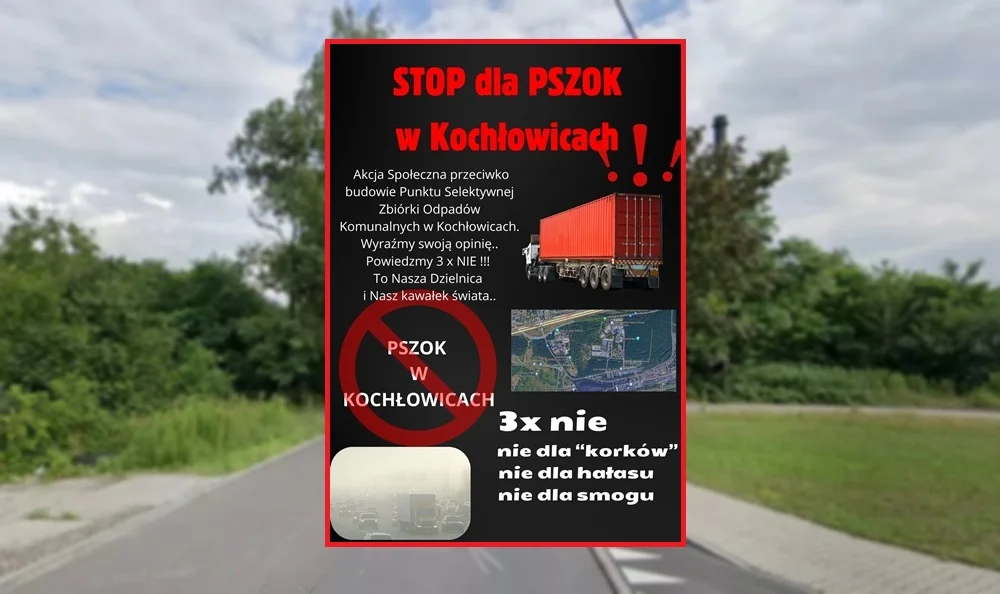 Mieszkańcy Kochłowic rozpoczynają akcję społeczną przeciwko powstaniu PSZOK-a w dzielnicy