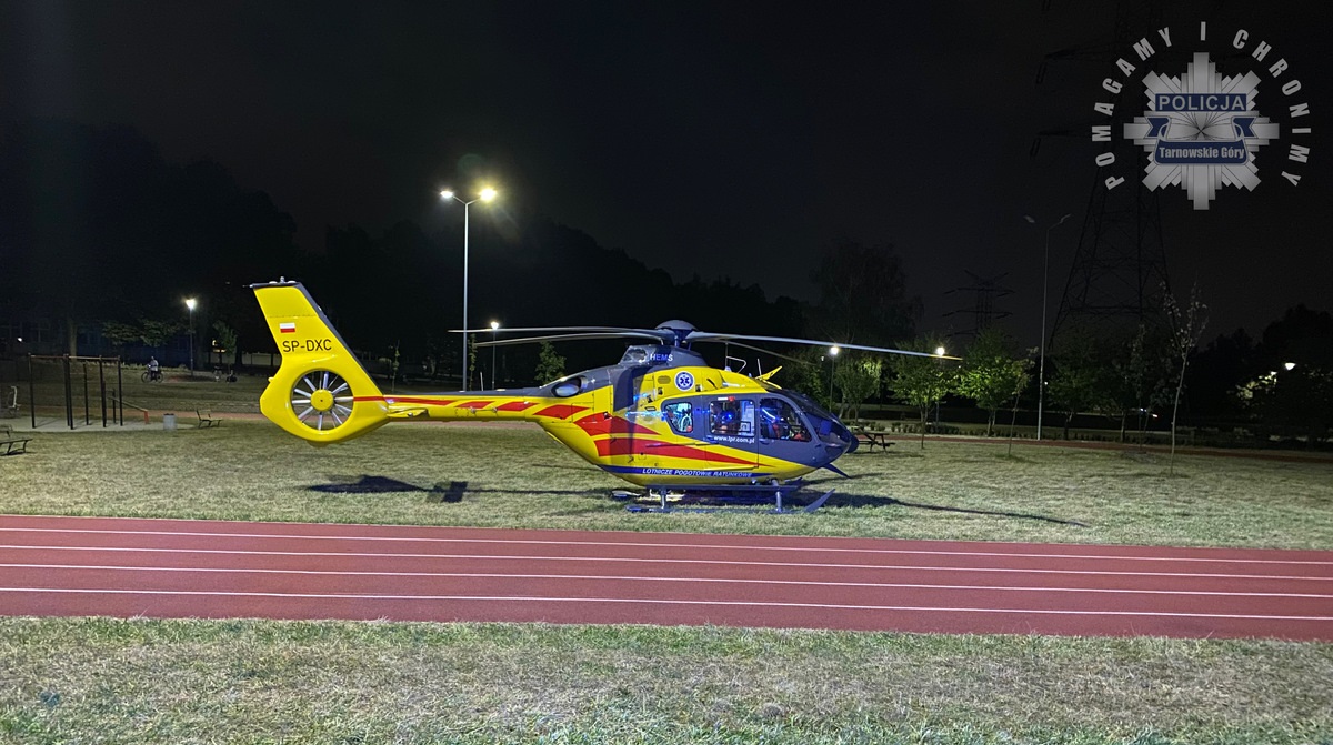 Eksplozja biokominka w Radzionkowie. Trzy kobiety ranne, w tym jedna zabrana śmigłowcem LPR