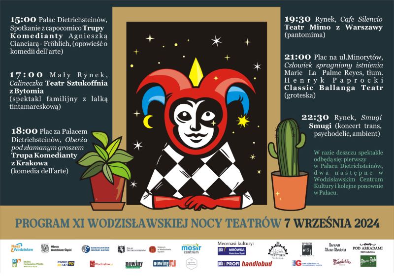 Noc pełna emocji: XI Wodzisławska Noc Teatrów ożywi miejską starówkę