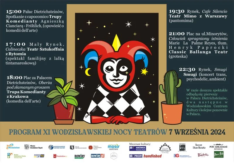 Noc pełna emocji: XI Wodzisławska Noc Teatrów ożywi miejską starówkę