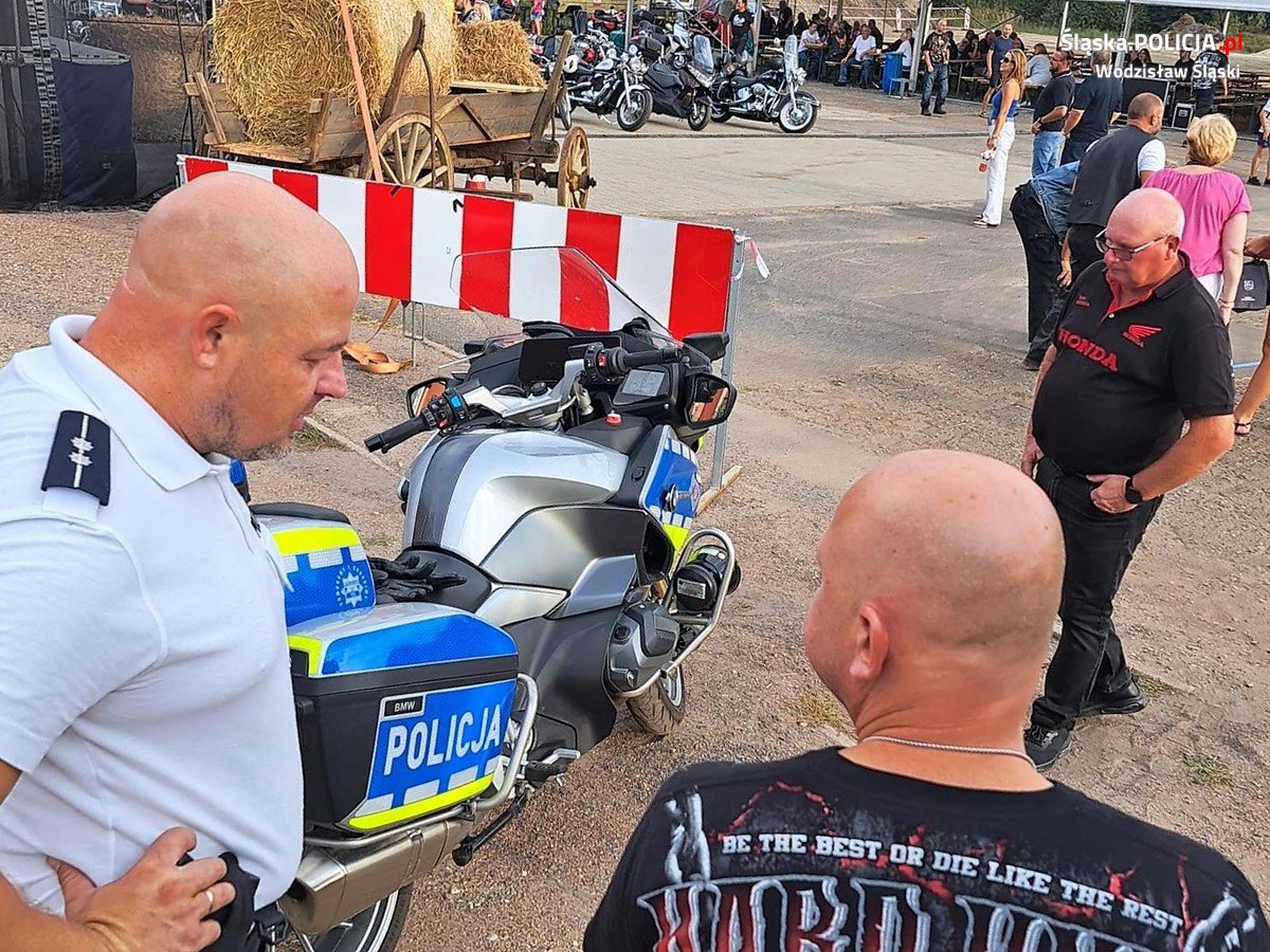 VII Marklowicki Zlot Motocykli z udziałem wodzisławskich policjantów