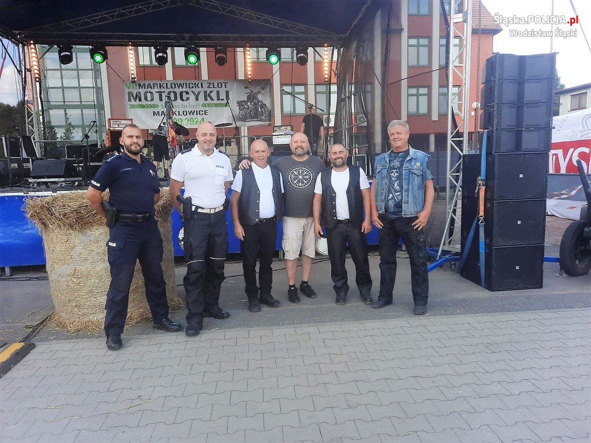 VII Marklowicki Zlot Motocykli z udziałem wodzisławskich policjantów