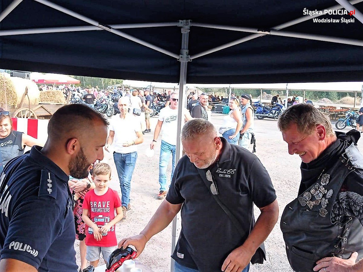 VII Marklowicki Zlot Motocykli z udziałem wodzisławskich policjantów