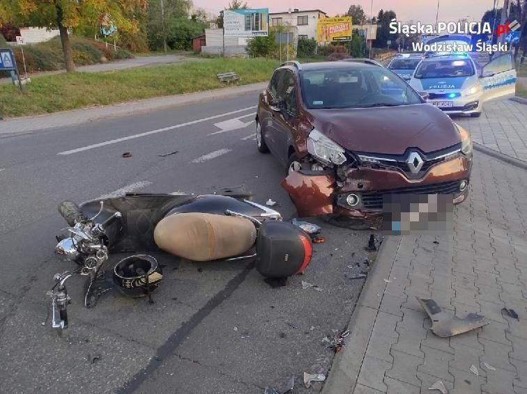 Poważny wypadek drogowy – apel policji o ostrożność