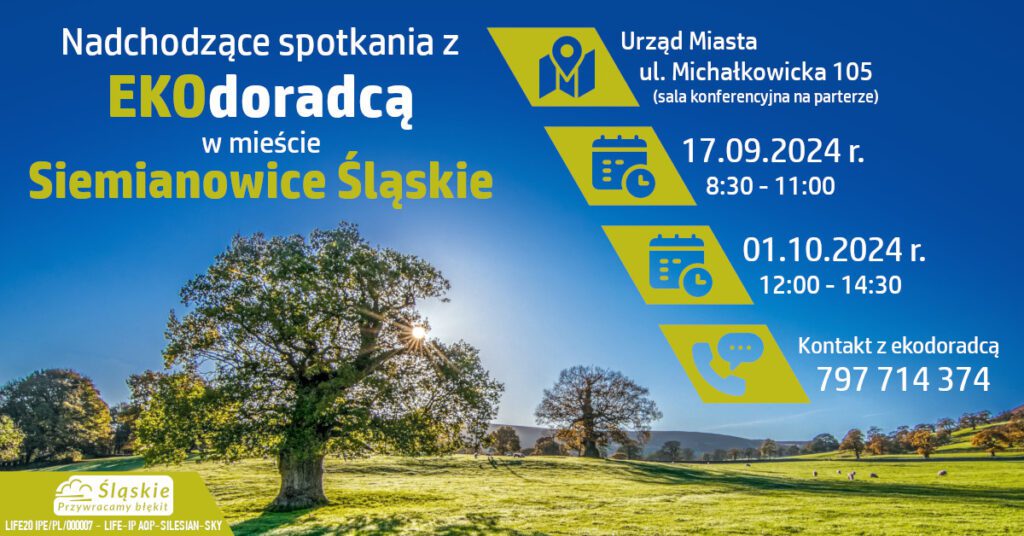 Spotkania z Ekodoradcą – Skorzystaj z bezpłatnych konsultacji