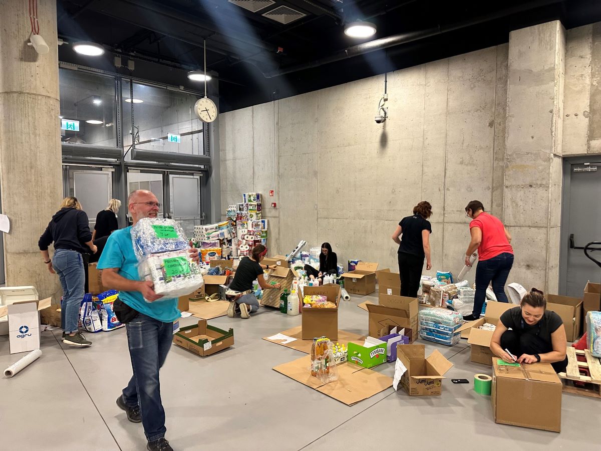 Wsparcie dla powodzian. Już 18 transportów wyjechało z Gliwic na zalane południe Polski