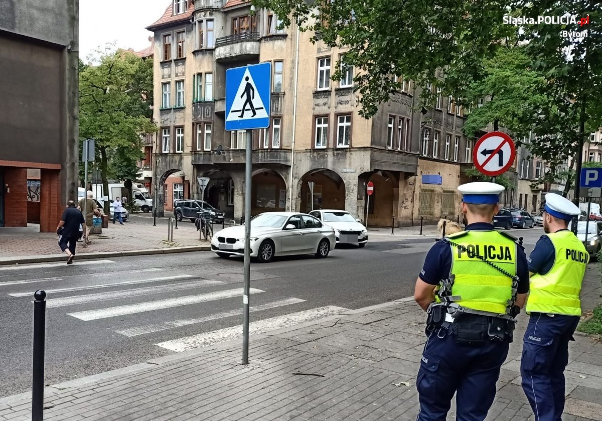 Akcja "Bezpieczny Pieszy" w Bytomiu: Policja monitoruje przejścia dla pieszych