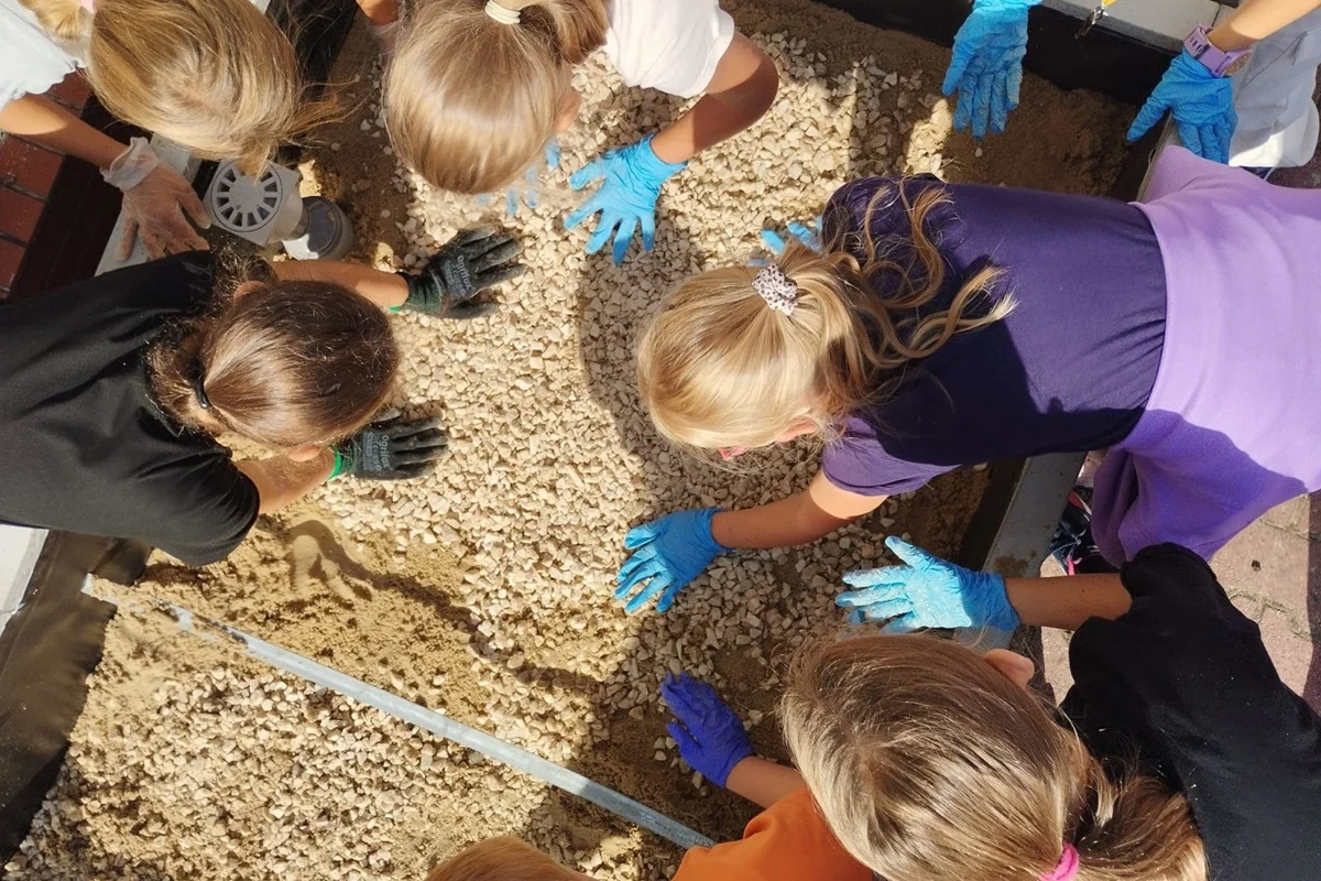 Szkoła Podstawowa nr 33 w Miechowicach wzięła udział w projekcie Ogrodów Deszczowych