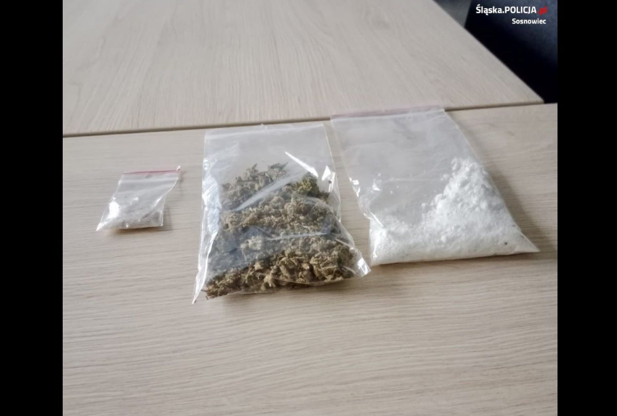 Sosnowieccy mundurowi zabezpieczyli kilkaset porcji różnego rodzaju narkotyków