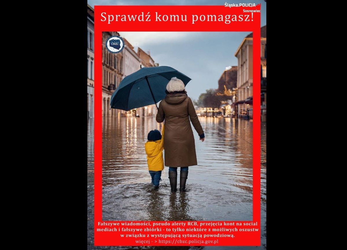 Uwaga na możliwe oszustwa w związku z sytuacją powodziową!