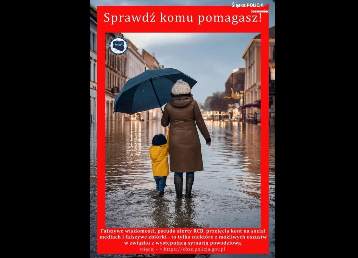 Uwaga na możliwe oszustwa w związku z sytuacją powodziową!