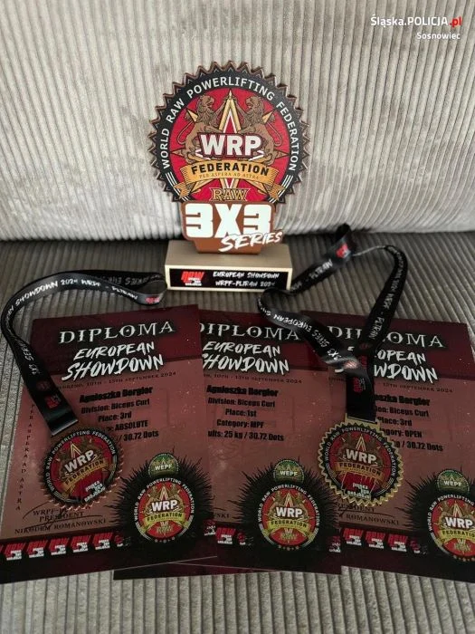 Policjantka z Sosnowca wywalczyła kolejne medale!