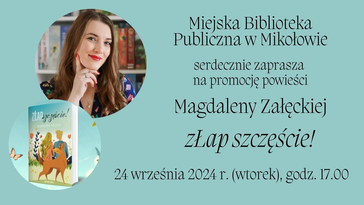 Magdalena Załęcka promuje swoją najnowszą powieść w Mikołowie