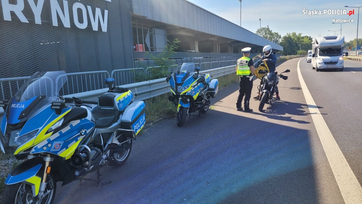 "Bezpieczny motocykl" w Katowicach: 40 kontroli i 18 wykroczeń