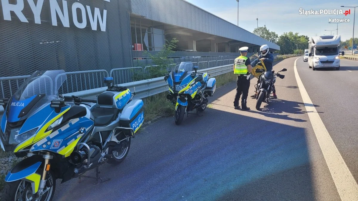 "Bezpieczny motocykl" w Katowicach: 40 kontroli i 18 wykroczeń