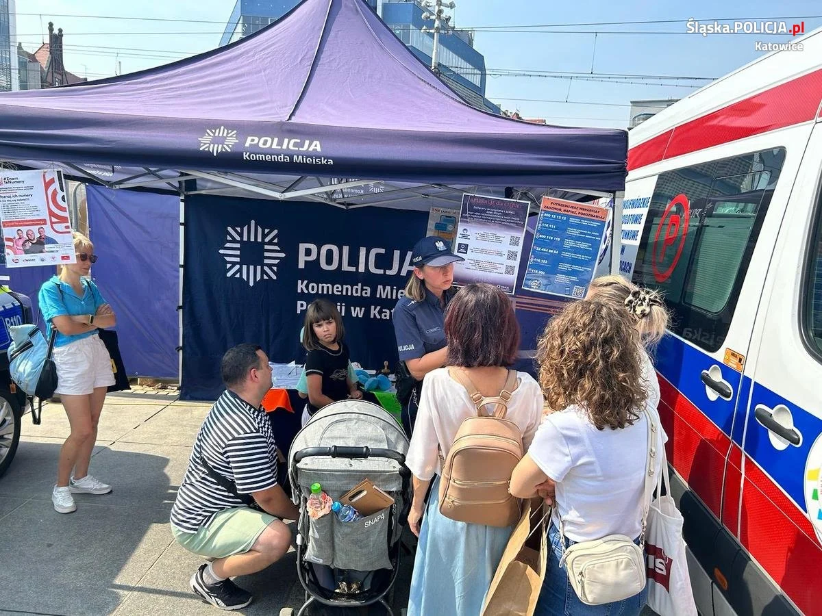 Katowicka policja na Festiwalu Ratowania Życia – wspólne działania na rzecz bezpieczeństwa