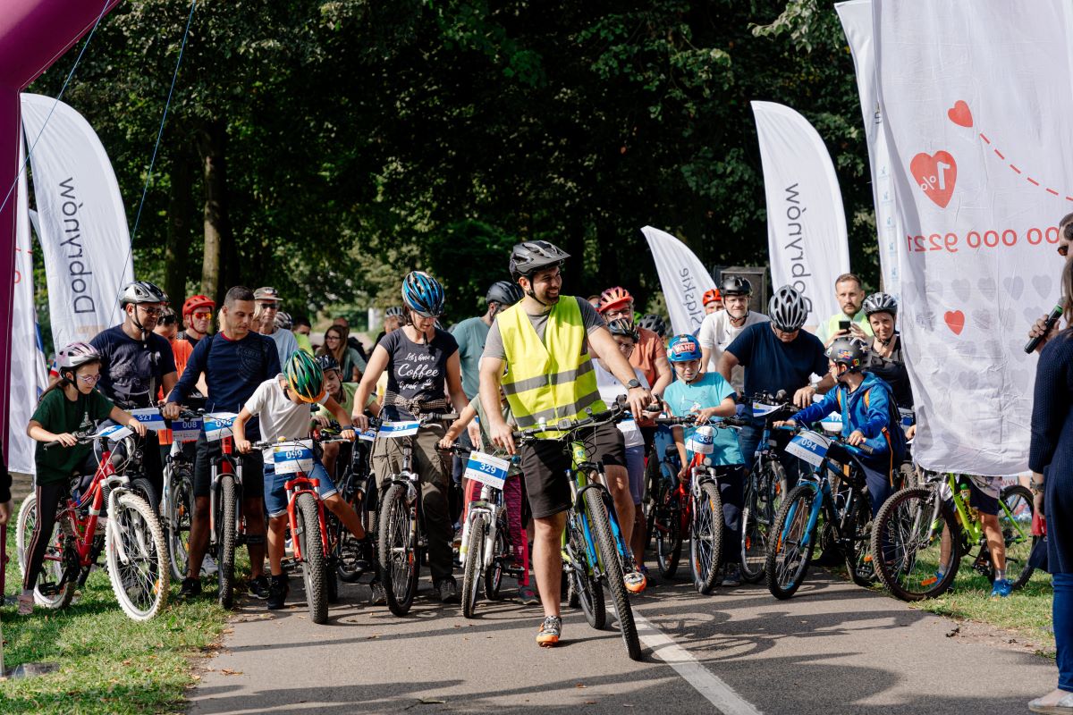 Rowerem przez Lasy Panewnickie – rajd wspierający Dom Aniołów Stróżów