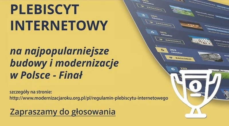 Zagłosuj na żorskie inwestycje w finale plebiscytu Modernizacja Roku & Budowa XXI wieku