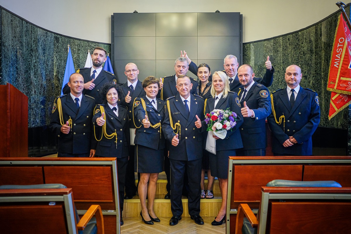 Uroczyste obchody 33. rocznicy powołania Straży Miejskiej w Chorzowie