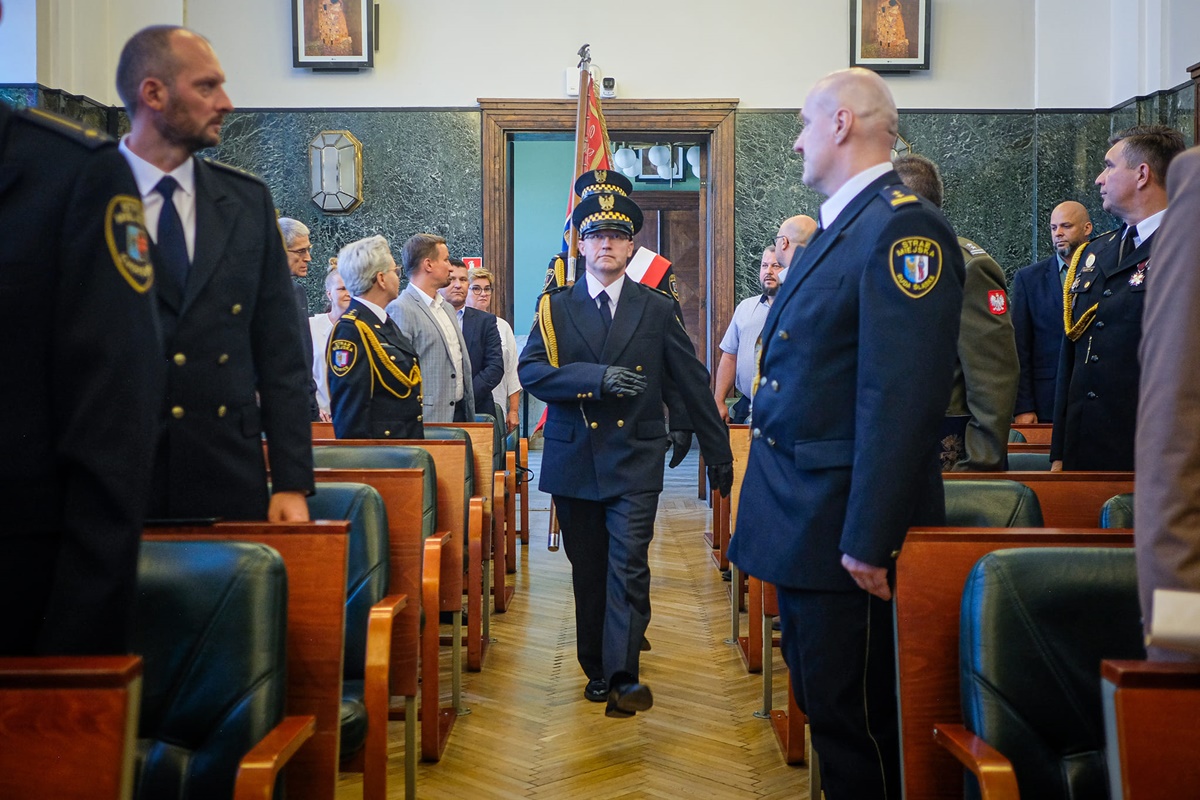 Uroczyste obchody 33. rocznicy powołania Straży Miejskiej w Chorzowie