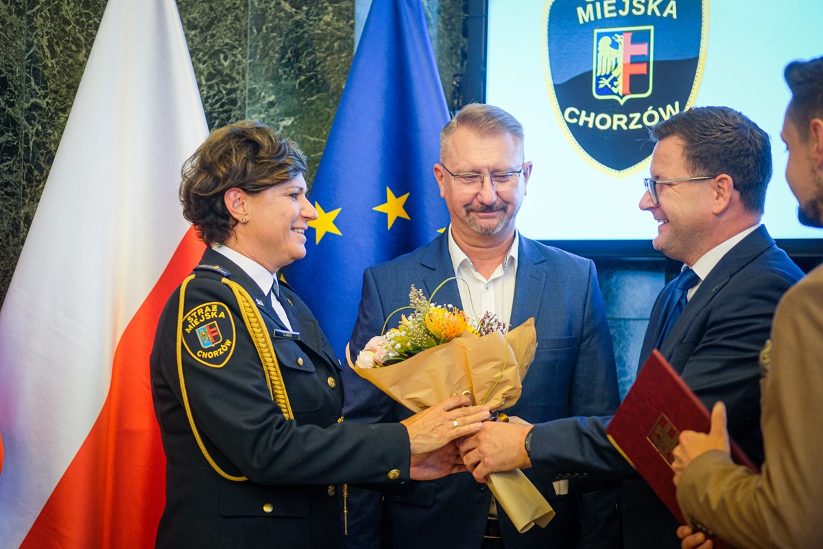 Uroczyste obchody 33. rocznicy powołania Straży Miejskiej w Chorzowie