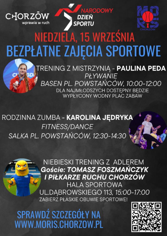 Narodowy Dzień Sportu w Chorzowie – dołącz do sportowej zabawy z MORiS!