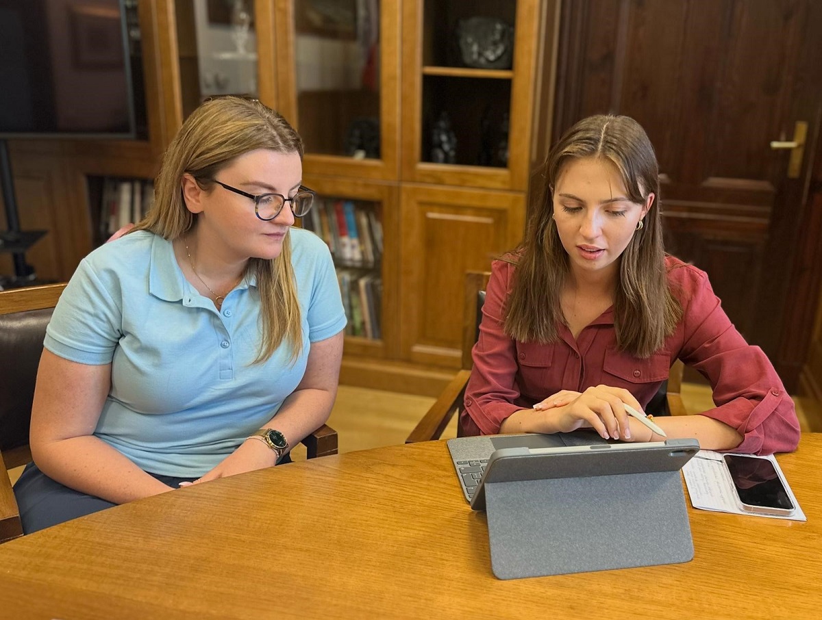 Spotkanie Prezydentki Miasta Zabrze ze studentką architektury krajobrazu