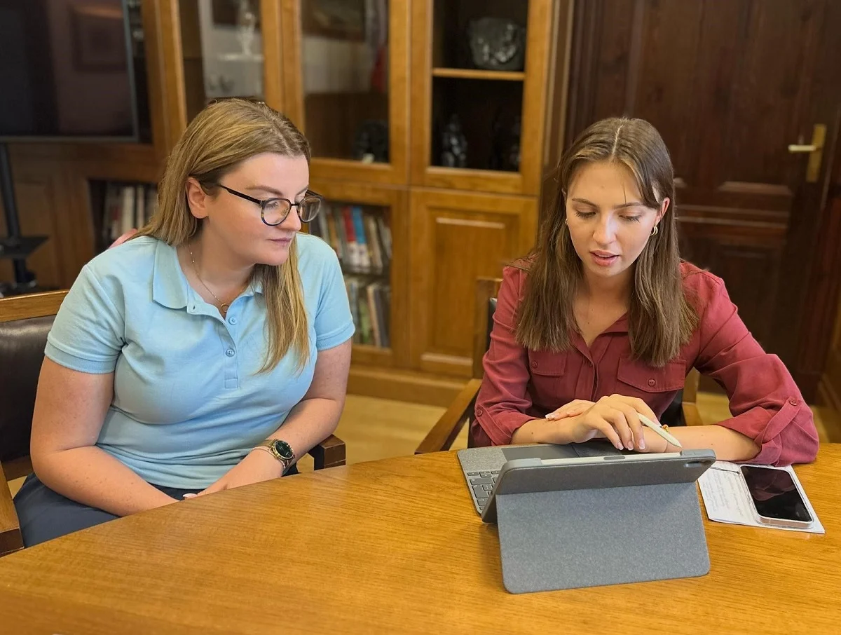 Spotkanie Prezydentki Miasta Zabrze ze studentką architektury krajobrazu