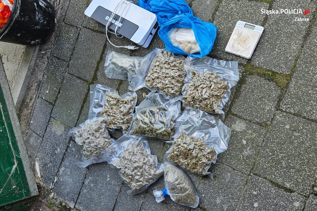 Policja w Zabrzu rozbiła narkotykowy magazyn