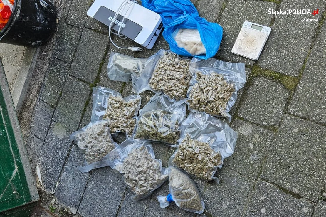 Policja w Zabrzu rozbiła narkotykowy magazyn
