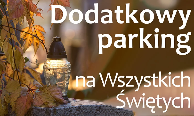 Wszystkich Świętych w Pyskowicach. Dodatkowy parking i handel zniczami przy cmentarzu