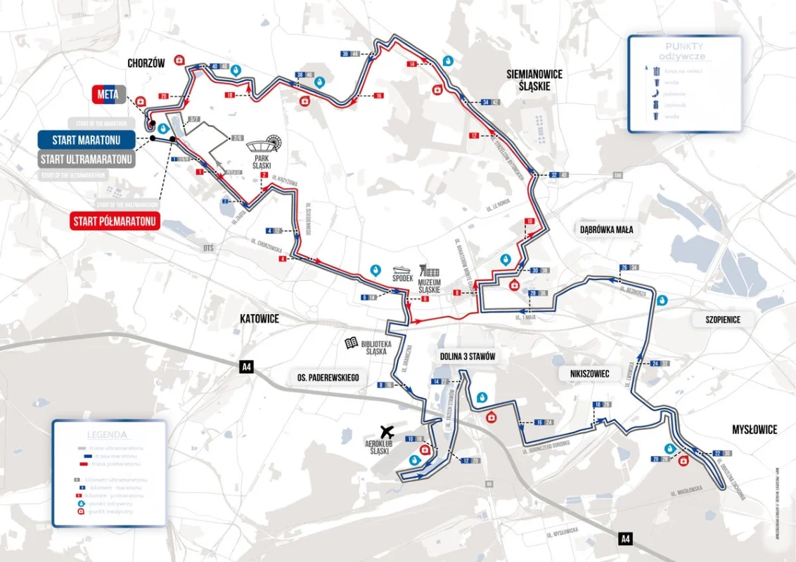Maraton ulicami Śląska – które drogi zostaną zamknięte?