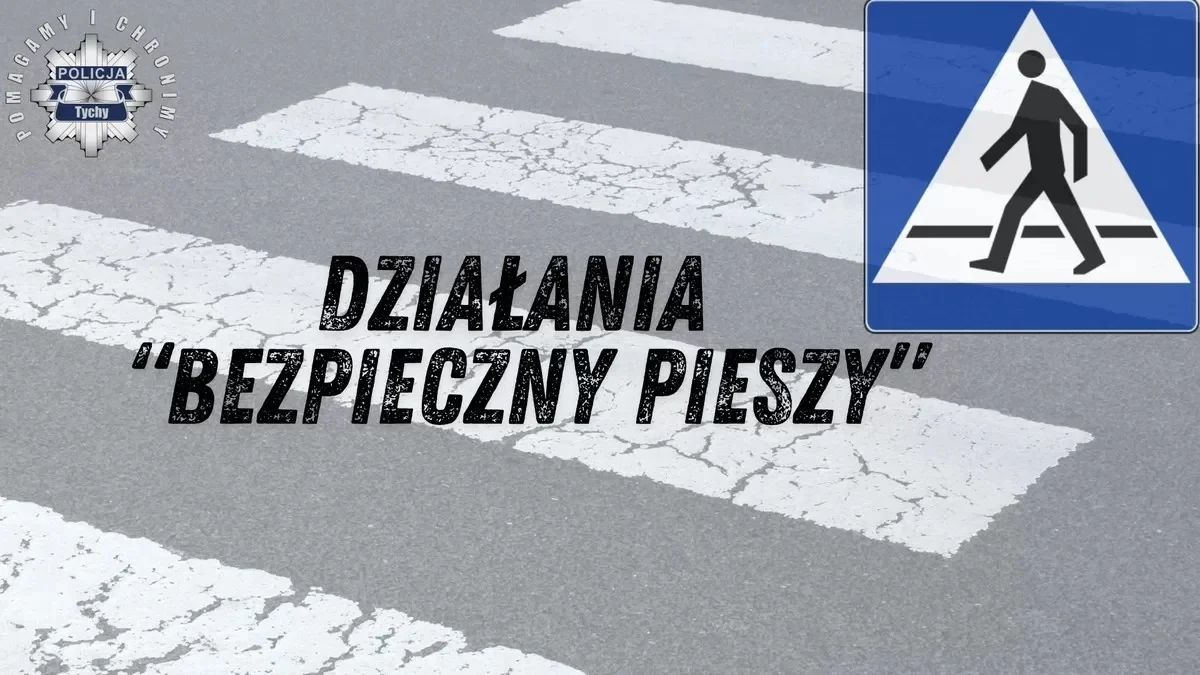 Dbanie o bezpieczeństwo pieszych: tyskie służby w akcji „Bezpieczny pieszy”