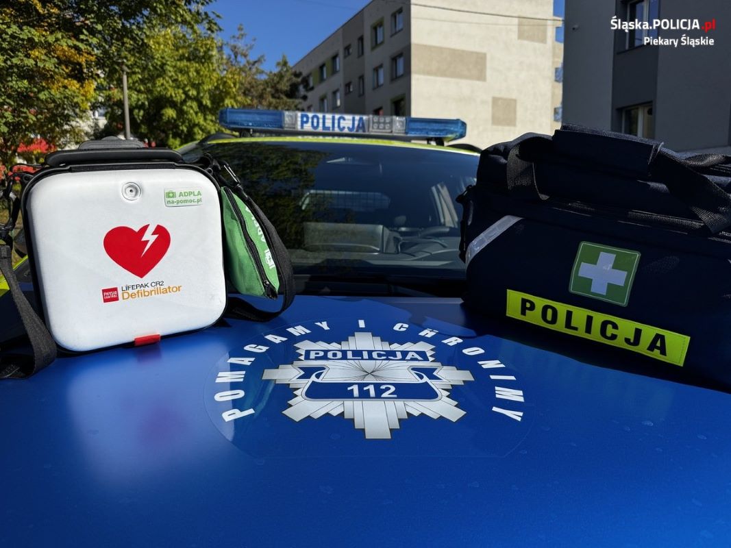 "Schody dla życia" przypominają jak ratować – piekarska komenda działa!