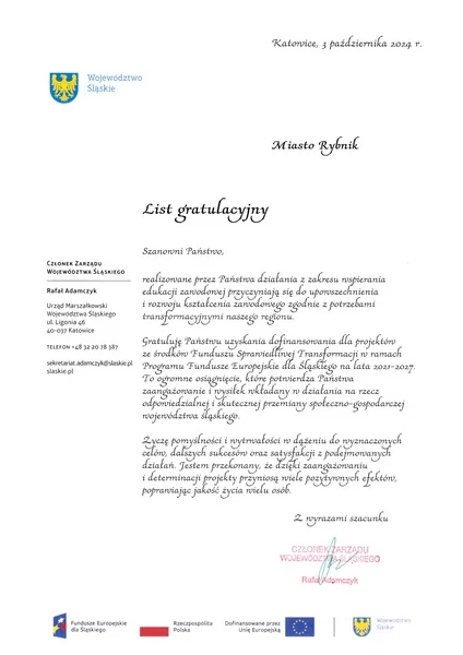 Rybnik stawia na nowoczesne kształcenie zawodowe: znaczące dofinansowanie dla szkół!