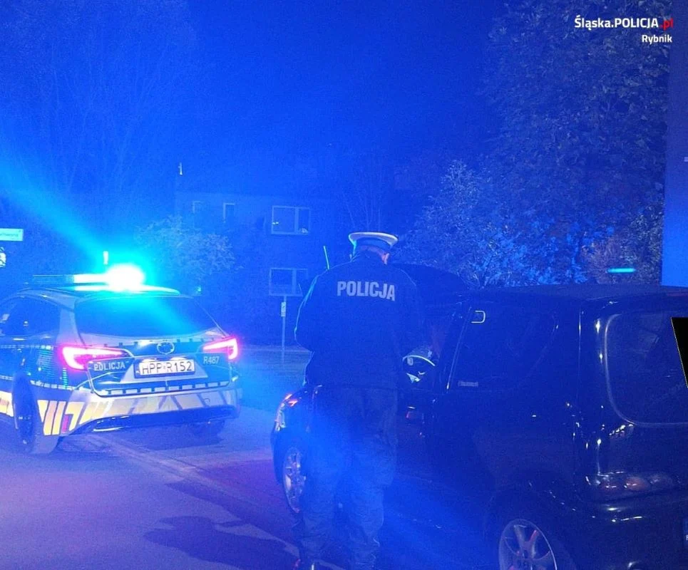 Nocne kontrole drogowe w Rybniku: srogie mandaty dla kierowców