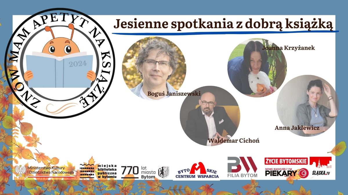 Jesień pełna książek – spotkania autorskie w Miejskiej Bibliotece w Bytomiu