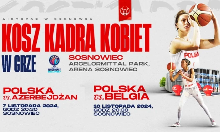 Koszykarki o Euro 2025 powalczą w Arenie Sosnowiec!