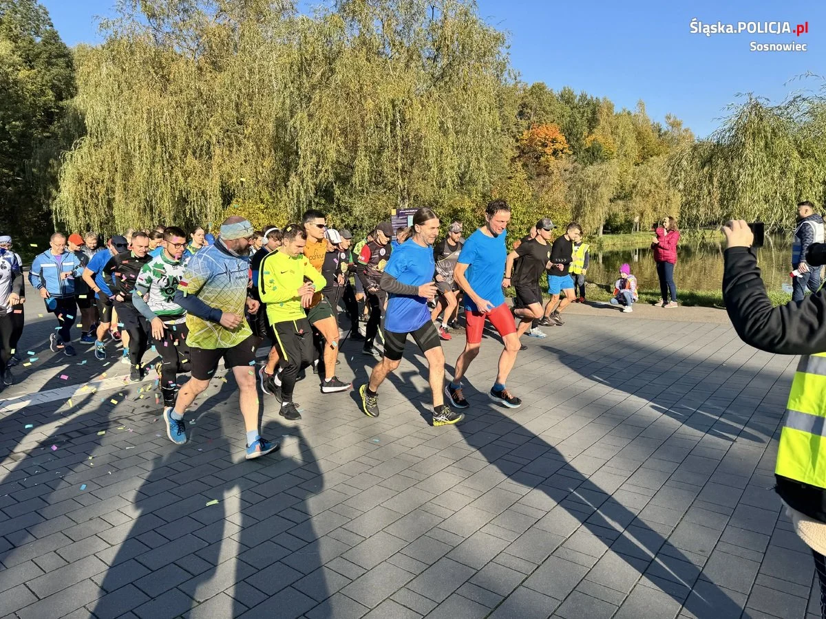 Policjanci z całego województwa pobiegli dla Piotra Habryki!