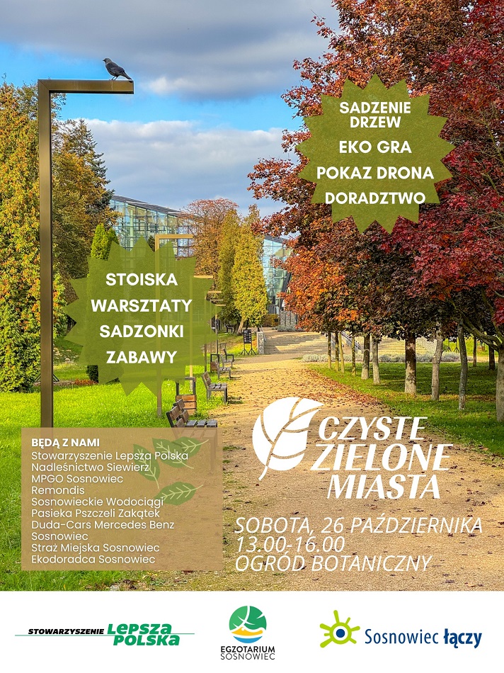 Egzotarium w Sosnowcu zaprasza na akcję „Czyste Zielone Miasta”
