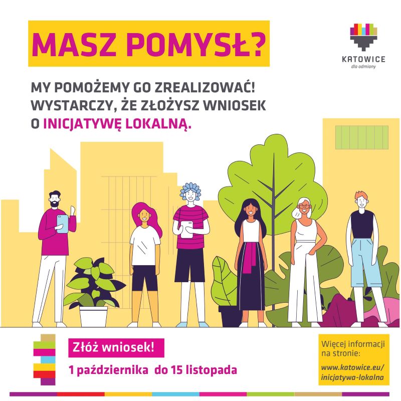 Inicjatywa lokalna 2025 – Katowiczanie mogą zgłaszać swoje projekty