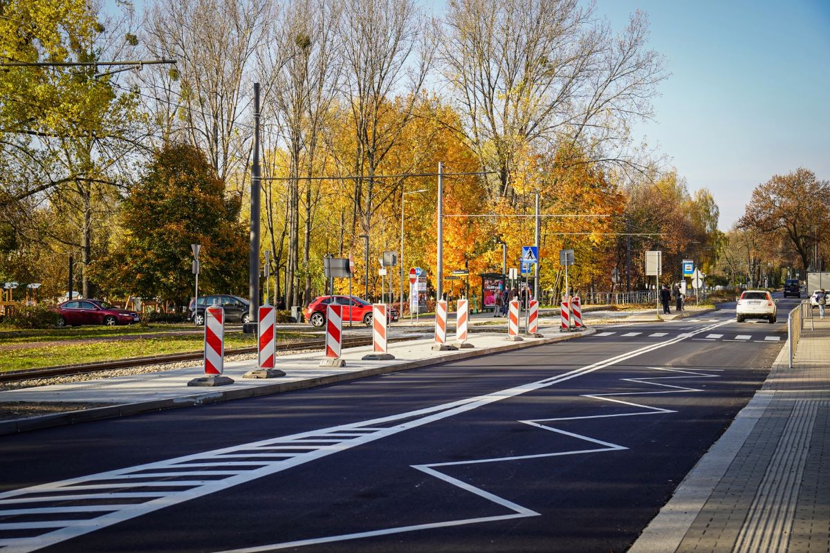 Katowice: zakończono przebudowę skrzyżowania al. Korfantego i ul. Gnieźnieńskiej