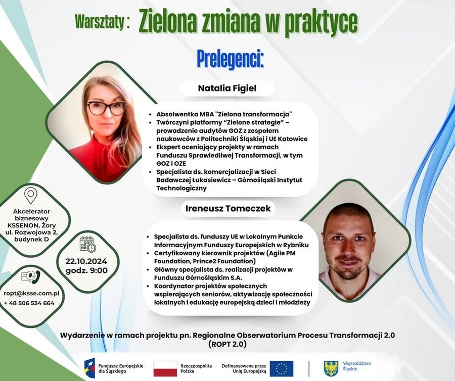 Warsztaty "Zielona zmiana w praktyce" w Żorach – bezpłatne spotkanie dla firm!