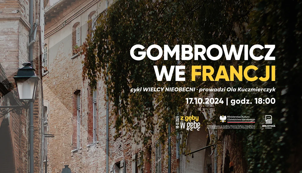 Zanurz się w świat Gombrowicza. Przed nami spotkanie w żorskiej Bibiliotece