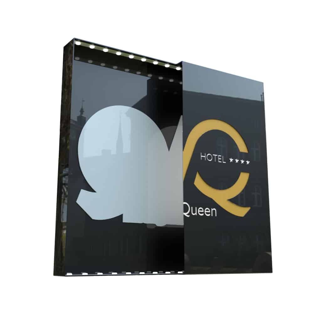 Podświetlany kaseton reklamowy LED - reklama biznesu na miarę XXI wieku