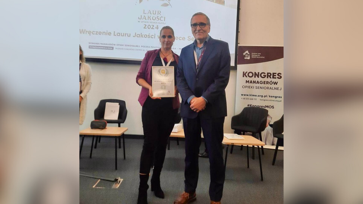 Chorzowski DPS "Republika" wyróżniony Laurem Jakości w Opiece Senioralnej