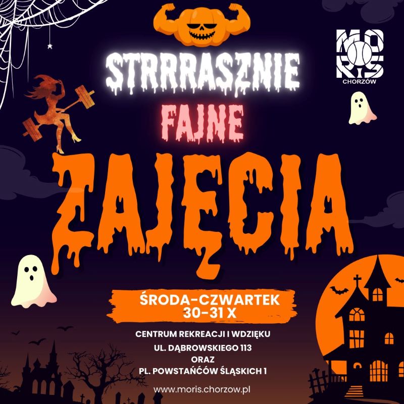 "Strrrrasznie Fajne Zajęcia" w halloweenowym klimacie w MORiS już 30 i 31 października!