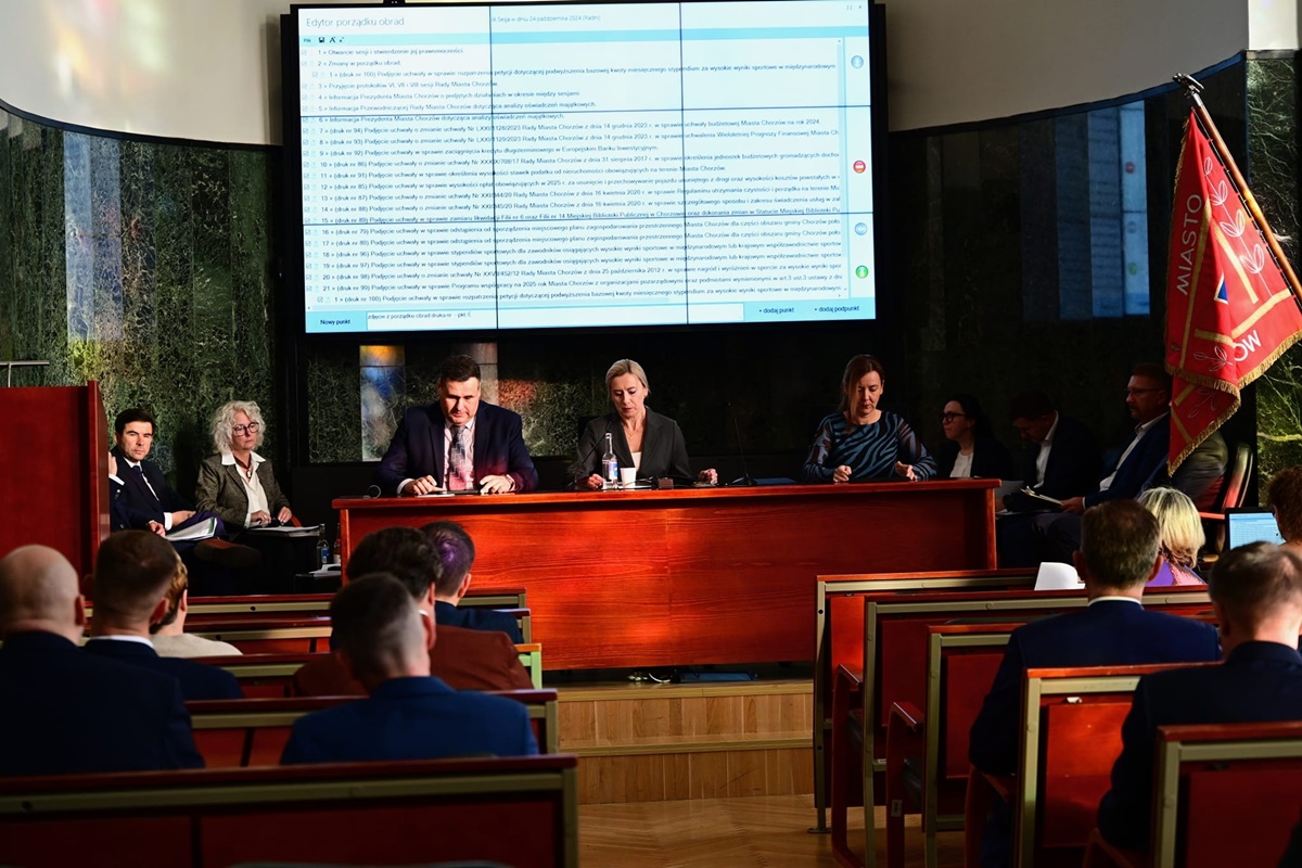 80 milionów złotych na inwestycje miejskie – podsumowanie sesji Rady Miasta Chorzów