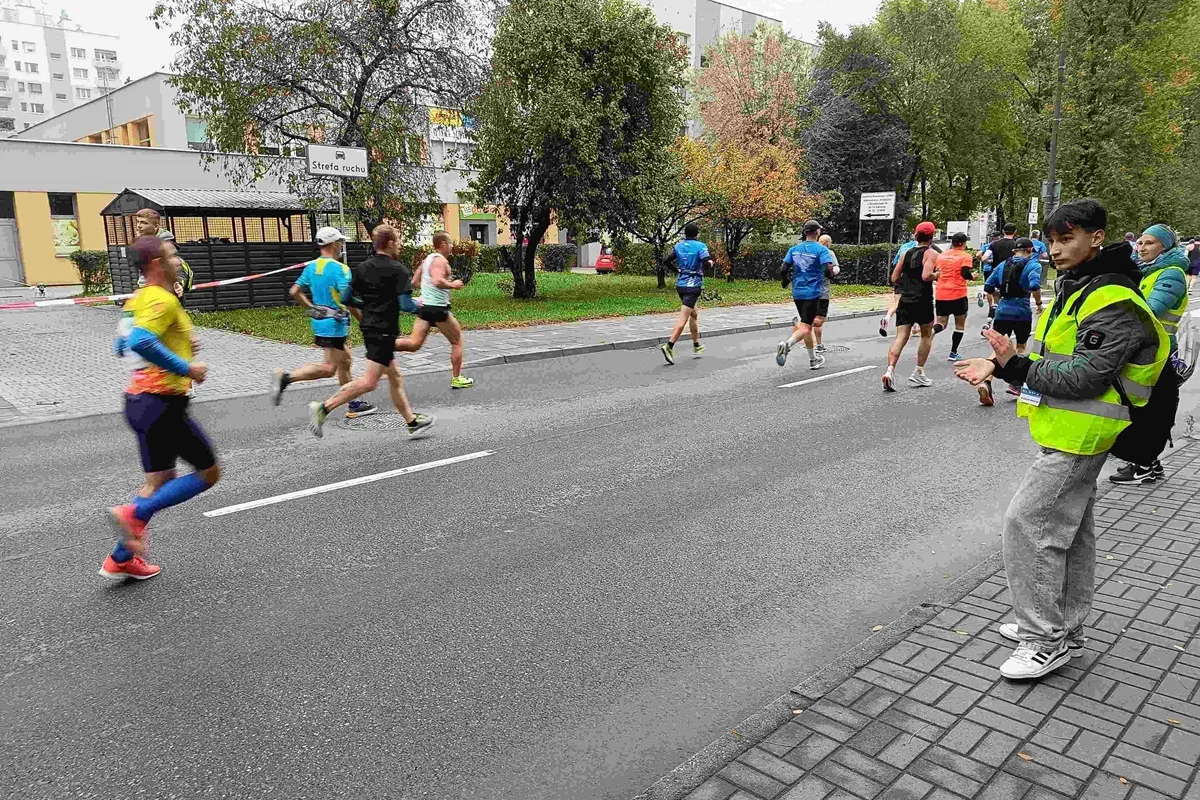 Świętochłowiccy wolontariusze na Silesia Marathonie
